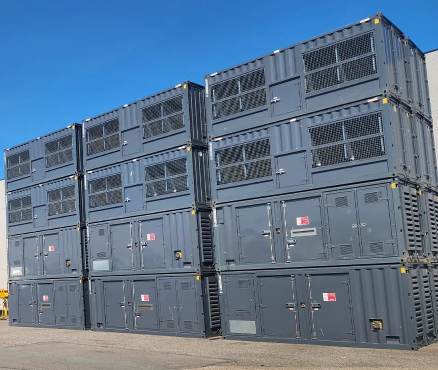 Enclosed Jenbacher J420E generator packages from the previously supplied offer