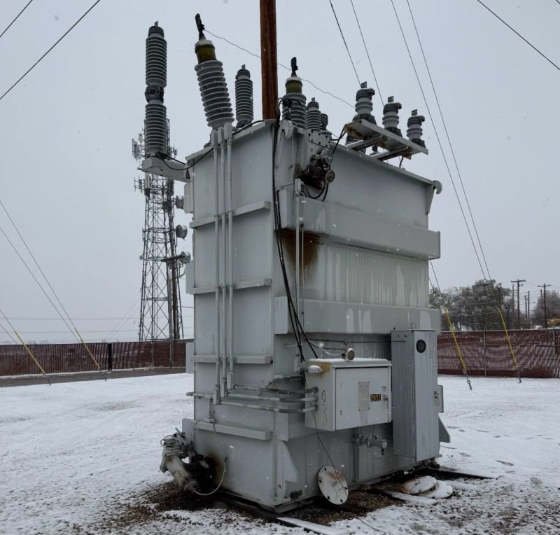 30 MVA GE 69 kV transformer supplied by J&J for temporary utility power