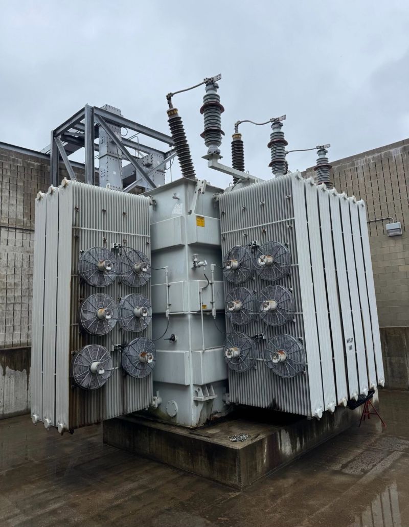 Waukesha transformer from J&J’s sale of two identical 100 MVA units